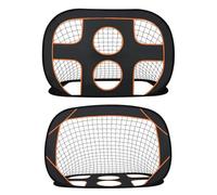 But de Football Pliable - UISEBRT - 2 en 1 - Sac de Transport - Noir + Orange - 121 x 80 x 80 cm