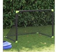 But de football pour enfants pliable noir 90x64x64 cm