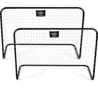 But de football Umbro 78 x 56 x 45 cm Set de 2 - Buts de football pour jardin enfants - Accessoires d'entraînement intérieur et extérieur - Plastique - Noir/Blanc