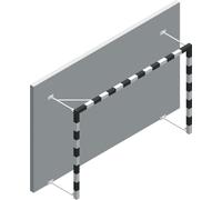 But de handball pliable en aluminium