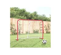 But de hockey avec filet rouge et blanc 153x60x118 cm