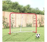 vidaXL But de hockey avec filet rouge et blanc 153 x 60 x 118 cm