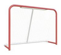 But De Hockey Avec Filet Rouge Et Blanc 153x60x118 Cm Vidaxl Vidaxl
