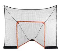 But de hockey & crosse anti-retour - Couverture étendue - Filet de crosse 12' x 9' - Accessoires complets Filet d'entraînement - Équipement de crosse de basse-cour rapide & facile à monter - Option pa