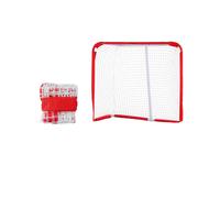 But de hockey sur glace portable pour jeunes, construction robuste en acier, mobilité pratique , 54x44 pouces