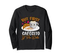 But First Cafecito Y Pan-Dulce Concha Mexicain Coffee Lover Manche Longue