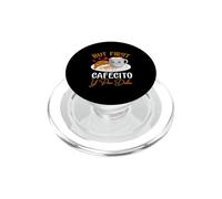 But First Cafecito Y Pan-Dulce Concha Mexicain Coffee Lover PopSockets PopGrip pour MagSafe