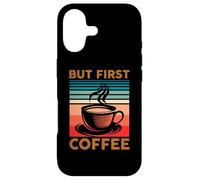 But First Coffee Vintage Cafeine Coffee Lovers Baristas Coque pour iPhone 17