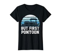 But First Pontoon Bateau Capitaine Bateau Cruise Lake T-Shirt Graphique avec Valeur