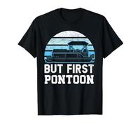 But First Pontoon Bateau Capitaine Bateau Cruise Lake T-Shirt Graphique avec Valeur