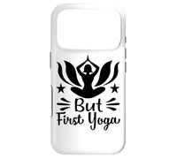 But First Yoga Meditation Matin Lotus Pose Coque pour iPhone 17 Pro