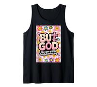 But God Pink Christian Floral Bow Teen Girls Écriture Débardeur