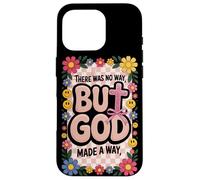 But God Pink Christian Floral Bow Teen Girls Écriture Femme Coque pour iPhone 16 Pro