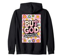 But God Pink Christian Floral Bow Teen Girls Écriture Sweat à Capuche