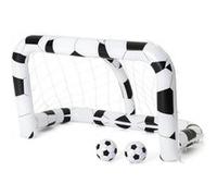 But gonflable avec 2 ballons de foot jardin et piscine pour enfants 52058 Bestway Blanc G
