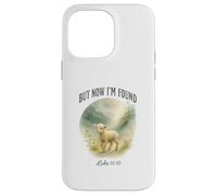 But Now I’m Found Luke 15:10 Watercolor Lamb Christian Coque pour iPhone 14 Pro Max