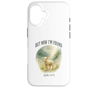 But Now I’m Found Luke 15:10 Watercolor Lamb Christian Coque pour iPhone 16