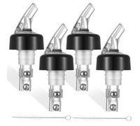 But the cow 4 Pcs Verseurs de Bec de Bouteille, 2 cl Verseurs de Bouteilles Vitesse, Bec Verseur Bouteille pour Spiritueux Liqueur Vin Cocktails Huile Jus Boissons Café Vinaigre, avec 2 Pinceau