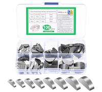 But the cow Assortiment de 100 Rainures de Clavette, Clés demi-lune, Clés à Rainures 3-4-5-6 mm, Kit Assortiment de Poulie de Volant Moteur et Vilebrequin