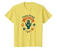But Through Practice Occupational Therapy Motivational T-Shirt, Enfant, Citron, 2 Ans
