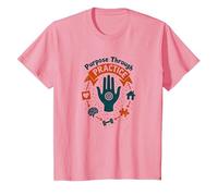 But Through Practice Occupational Therapy Motivational T-Shirt, Enfant, Rose, 6 Ans