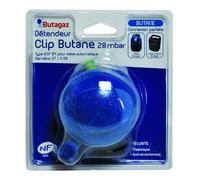 BUTAGAZ - 402700 - Détendeur pour gaz butane quick-on 28mbar pour bouteilles cube et viseo tétine incluse