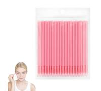 BUTBU 100 Pièces Micro Applicateurs Brosses, Microbrosses Cils, Micro Applicateurs Brosses, Brosse Maquillage pour Extension de Cils Sourcils Lèvres Bouche
