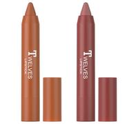 BUTBU 2 pièces Crayon Rouge à Lèvres, Long Lasting Colour Lip Marker, Feutre À Lèvres Sans Transfert, Ultra Mat & Sans Transfert, Superstay Ink, Effet Tatouage Naturel, Ultra-Longue Durée