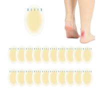 BUTBU 20 pièces pansements hydrocolloïdes, Invisible Hydrocolloid Gel Blister Bandages, coussinets imperméables pour protection de la peau, anti-ampoules avant-pied, doigts, orteils, talon