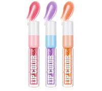 BUTBU 3 pièces Cosmetics Hydra Kiss Lip Tint encre à Lèvres, Cosmetics Glitter Switch Rouge à Lèvres Liquide, Longue Durée, Effet Colorant, Naturel, Brillant, pailleté, végan