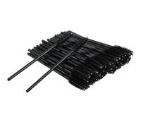 BUTBU 50PCS Brosses à Cils Jetables, Brosse à Sourcils, Pinceaux à Jetables, Applicateur Cillets Brosse pour Maquillage Extension Cillets Sourcils (Noir)
