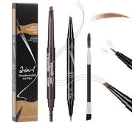 BUTBU Crayon à Sourcils liquide, 3D Crayon Sourcil Microblading, Crayons Yeux, Express Brow Ultra Slim, Teinture Sourcil, Longue Durée, Crée un aspect naturel, Pinceau inclus(Brun clair)