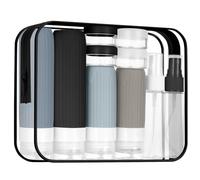 BUTBU Flacons De Voyage en Silicone, 19 Pièces Flacon Voyage Réutilisable et Étanche Contenant, Distributeur de Travel, pour Shampoing, Lotion, Cosmétiques,Travel sans BPA Set