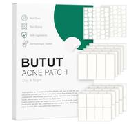 BUTBU Lot de 156 Patch Boutons Acne, Grands Patchs d'acné à Butons, Invisibles Naturel Hydrocolloïde Pimple Patch Jour et Nuit, pour Soin de la Peau Dissimuler les Imperfections et Eliminer L'acné