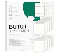 BUTBU Lot de 62 Patch Boutons Acne, Grands Patchs d'acné à Butons, Invisibles Naturel Hydrocolloïde Pimple Patch Jour et Nuit, pour Soin de la Peau Dissimuler les Imperfections et Eliminer L'acné