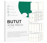 BUTBU Lot de 64 Patch Boutons Acne, Grands Patchs d'acné à Butons, Invisibles Naturel Hydrocolloïde Pimple Patch Jour et Nuit, pour Soin de la Peau Dissimuler les Imperfections et Eliminer L'acné