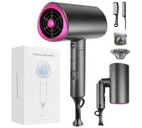 BUTBU Sèche-cheveux, 1800W Seche Cheveux Professionnel, Diffuseur large, Technologie anti-frisottis, 2 réglages de température et 2 réglages de vitesse, pour un séchage rapide et un éclat