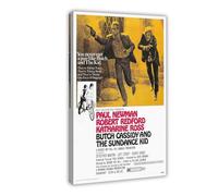 Butch Cassidy And The Sundance Kid - Poster de film sur toile, décoration murale pour salon, chambre à coucher, style cadre, 20 x 30 cm