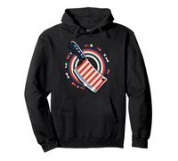 Butcher American Flag Meat Cutter Cleaver Patriotic Sweat à Capuche