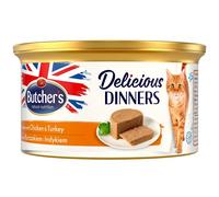 BUTCHER'S Classic Delicious Dinners avec mousse de poulet et de dinde 12 x 85 g