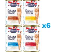 BUTCHERS Delicious dinners - Mix de saveurs en gelée - 24x400 g