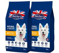 BUTCHER'S Natural&Healthy croquettes pour chiens au poulet 30 kg (2 x 15 kg)