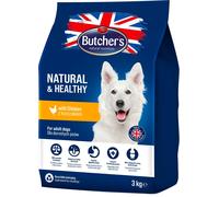 BUTCHER'S Natural&Healthy croquettes pour chiens avec du poulet 3 kg
