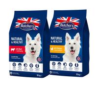 BUTCHER'S Natural&Healthy Mixed flavours pour chiens avec du poulet et du bœuf 2 x 10 kg