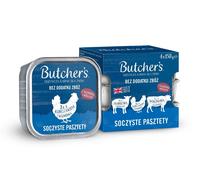BUTCHER'S Original Juicy Pate Mixed flavours with liver or kidney 4x150 g pâtée au bœuf, à l'agneau et au poulet pour chiens