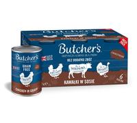 BUTCHER'S Original Recipe in gravy Mélange de saveurs avec légumes 6x400 g morceaux de bœuf, de dinde et de poulet en sauce pour chiens