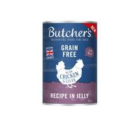 BUTCHER'S Original Recipe in Jelly Chicken & Liver - morceaux pour chiens, au poulet en gelée - 400g