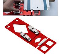 Butée angulaire pour glissières, butées angulaires pour glissières Butées de fraisage CNC 90° avec guidage des bords Compatible avec Festool Makita Powertec et WEN (rouge)