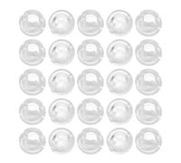 Butée Chaîne à Perles Transparente 25 Pièces Pom pour Stores Verticaux | Diamètre 4,5mm, Trou 0,17 Pouce, Profil Discret 0,8cm, Remplacement Facile