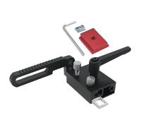 Butée : clip de préhension pour panneau, cale | d'aluminium réglable, dispositif de limitation de fente en T manuel, outil de biseautage de précision | Bloc de biseau avec